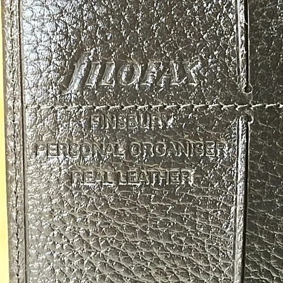 NWT FiloFAX Finsbury Black Leather Personal Organizer - Picture 7 of 16
